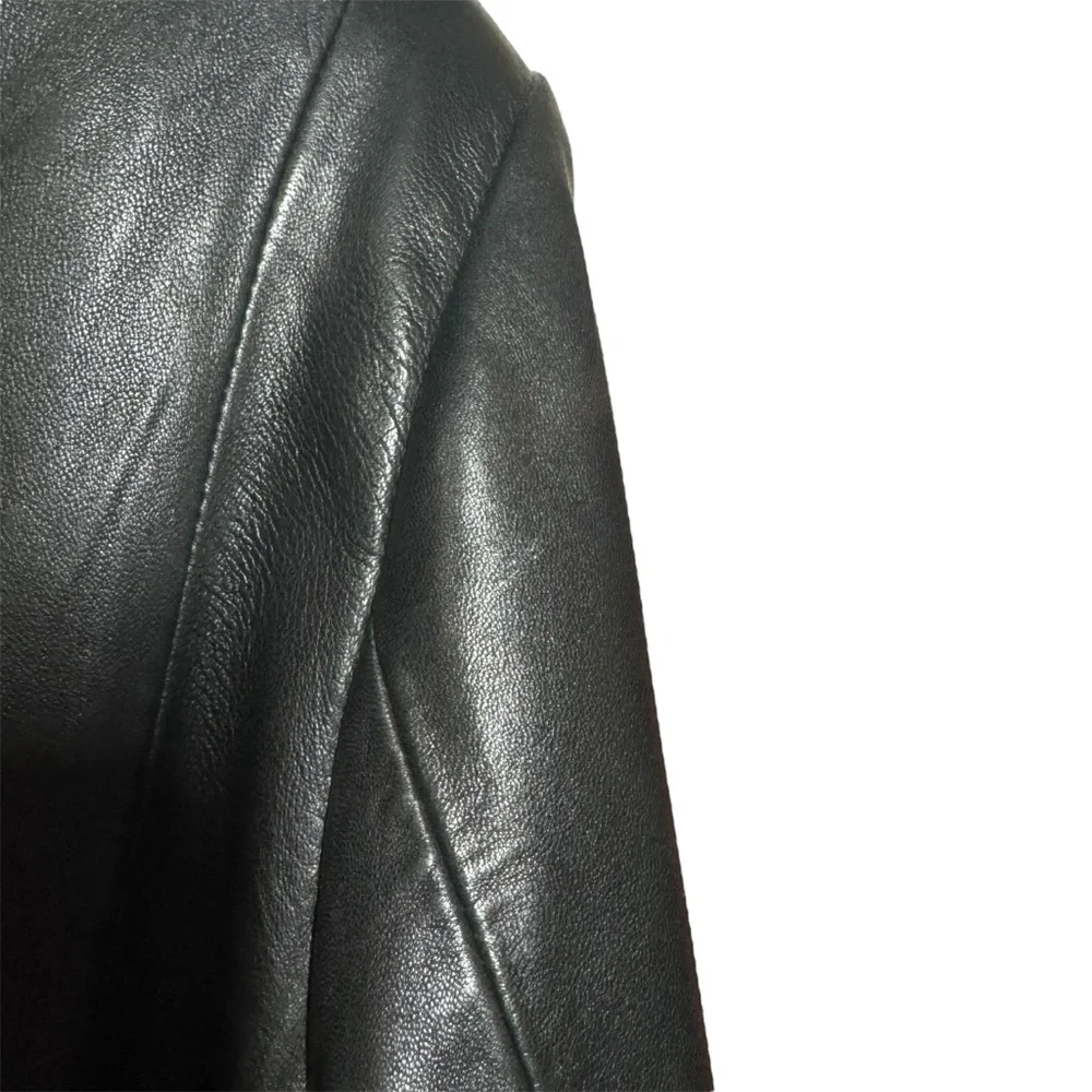 Jones New York Leather Jacket Y2K - Picture 4 of 6